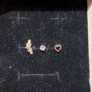 14k Gold Threadless Push Pin Earring Ends